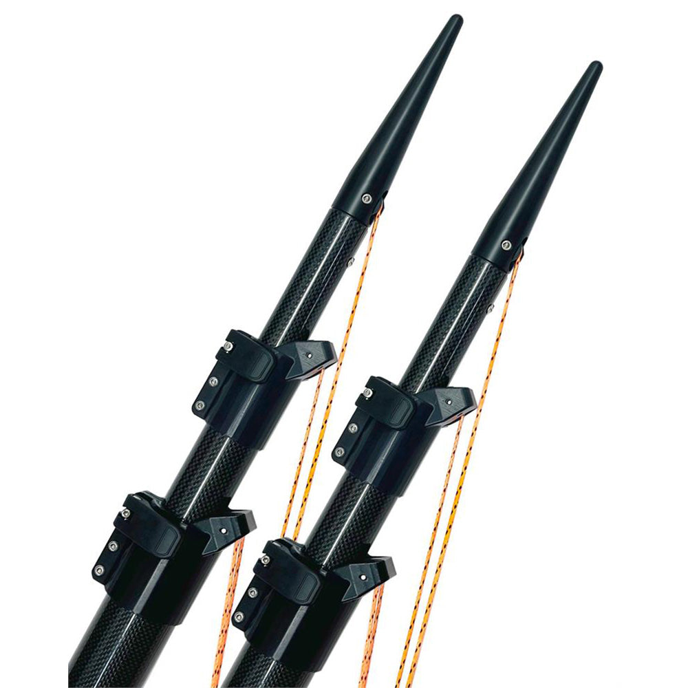 Lee's Ultima 20' Carbon Fiber Telescoping Outriggers Internally Rigged Self-Stowing Adj. Rigging [ULT3920]