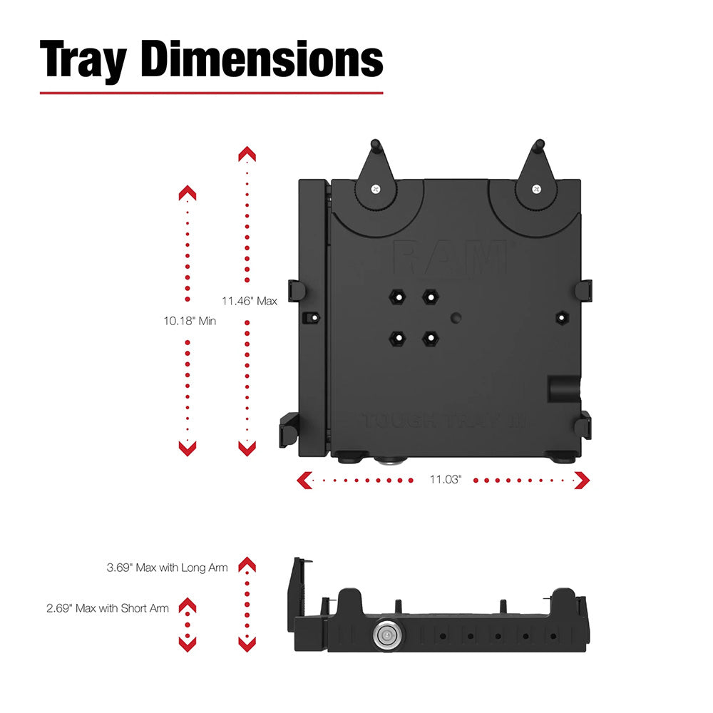 RAM Mount RAM No-Drill Laptop Mount f/'15-26 Chevrolet Colorado + More [RAM-VB-193-SW3]