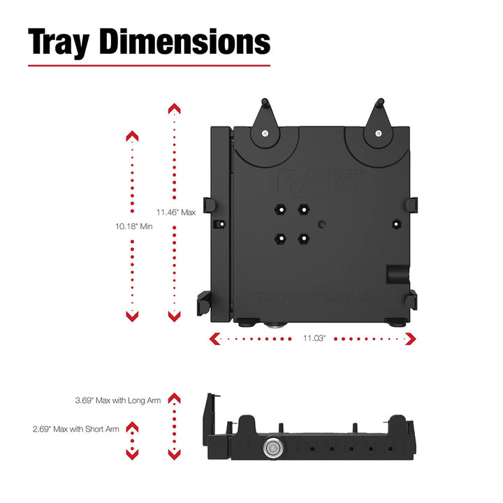 RAM Mount RAM No-Drill Laptop Mount f/'15-26 Chevrolet Colorado + More [RAM-VB-193-SW3]