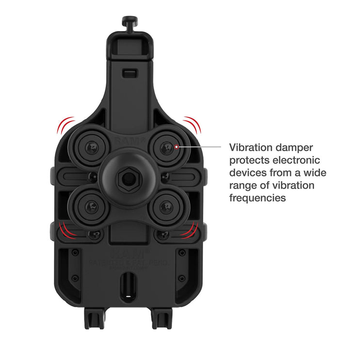 Ram Mount RAM Quick-Grip Pro Phone Holder w/Ball  Vibration Damper [RAM-HOL-PD5BVU]