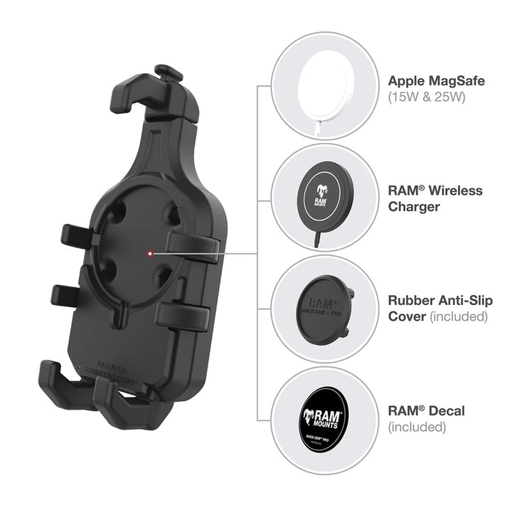Ram Mount RAM Quick-Grip Pro Phone Holder w/Ball  Vibration Damper [RAM-HOL-PD5BVU]