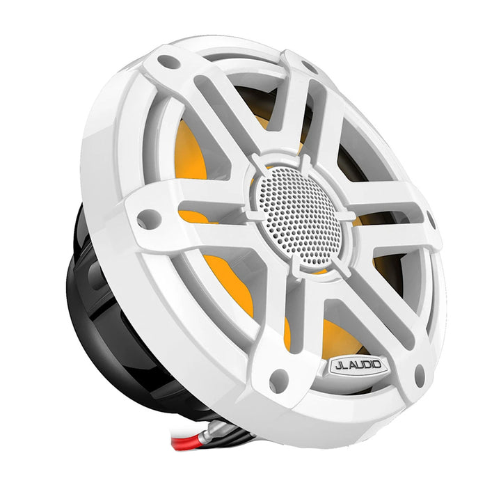 JL Audio M200 Marine Speakers 7.7" w/LED  White Sport Grille [010-04757-00]
