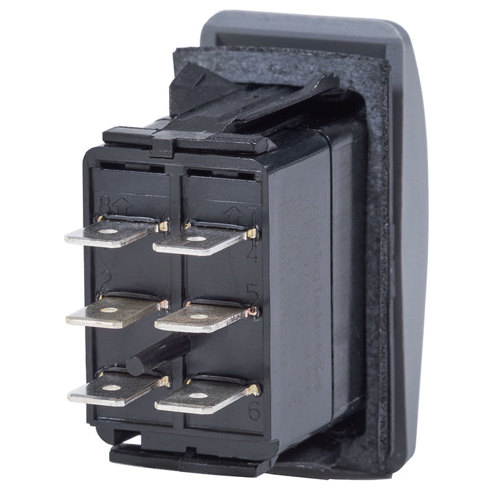 Blue Sea 8222 Water Resistant Contura III Switch - (ON)-OFF-(ON) - Grey [8222]
