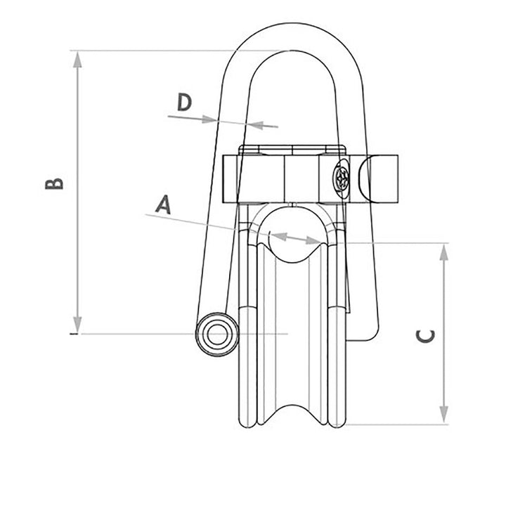 Wichard Soft Snatch Block - 16mm Rope Size [36030W]