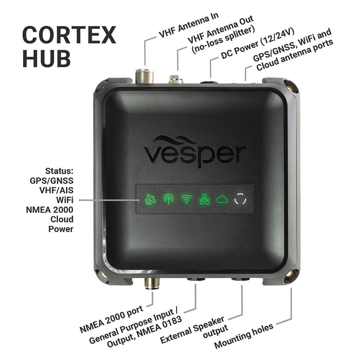 Vesper Cortex V1 - VHF Radio w/SOTDMA SmartAIS  Remote Vessel Monitoring - Works Worldwide  [010-02814-20]