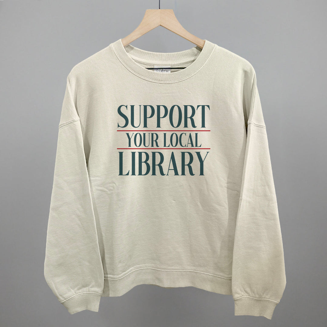Support Your Local Library Serif