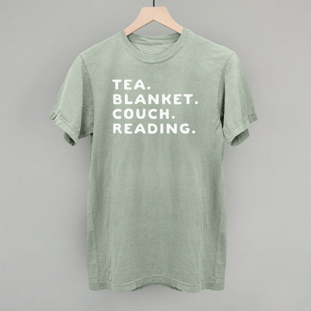 Tea Blanket Couch Reading