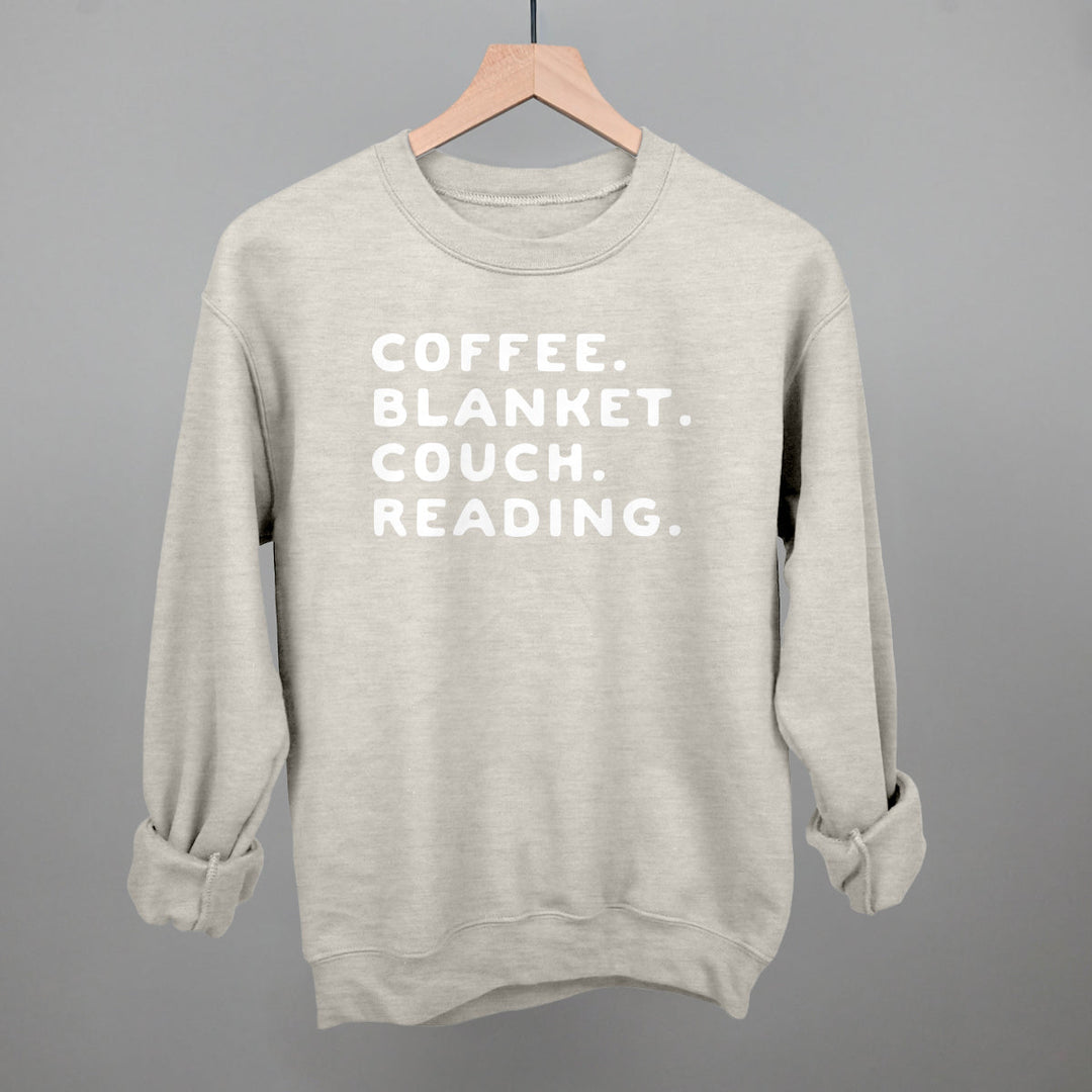 Coffee Blanket Couch Reading