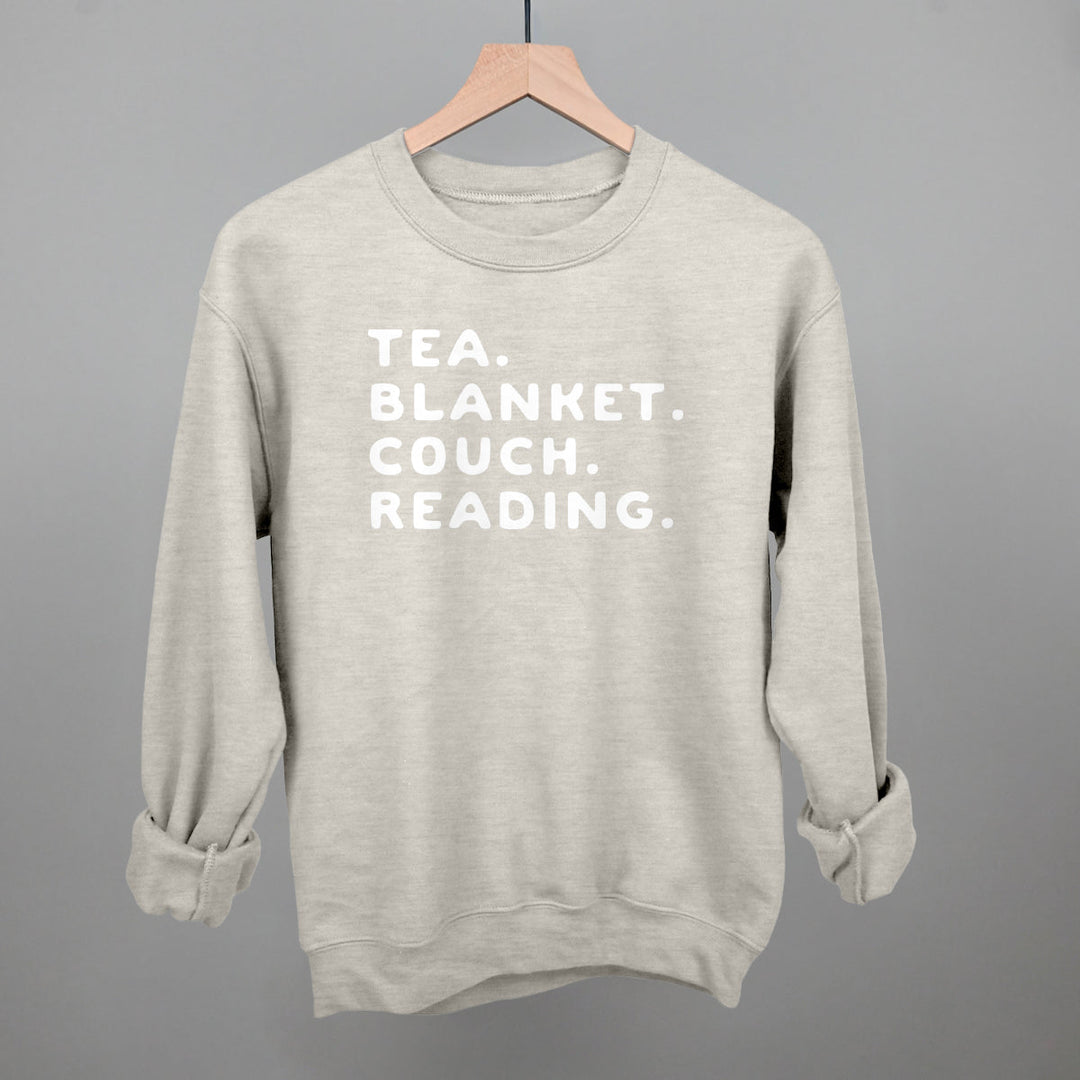 Tea Blanket Couch Reading