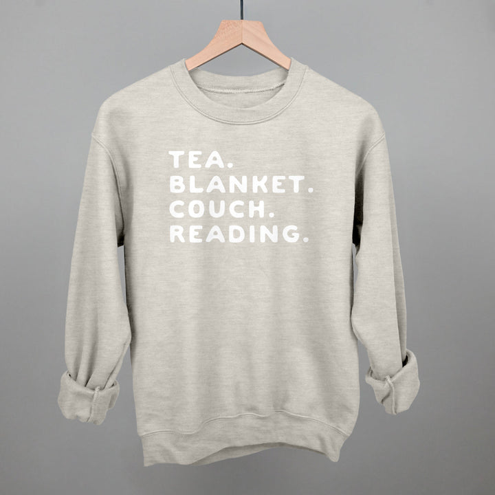 Tea Blanket Couch Reading
