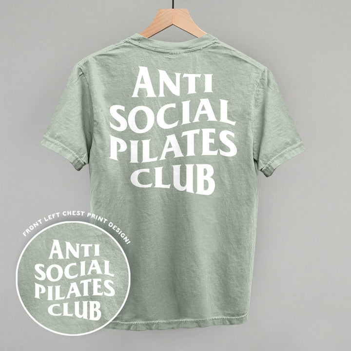 Anti Social Pilates Club (White) (Back Print)