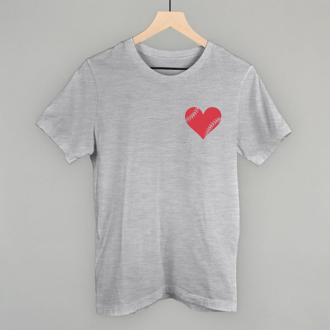 Baseball Heart (Left Chest)