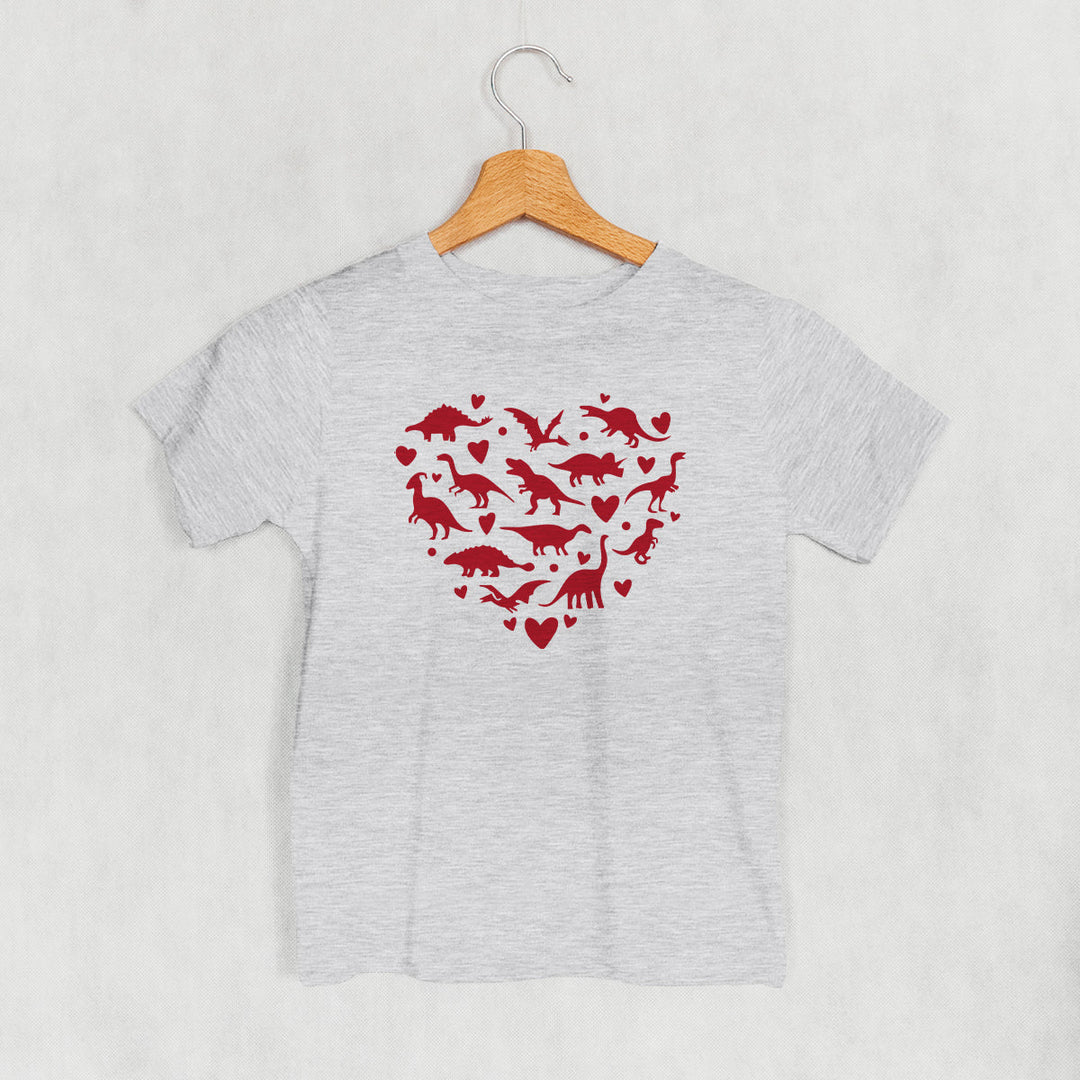 Dinosaur Red Heart (Kids)