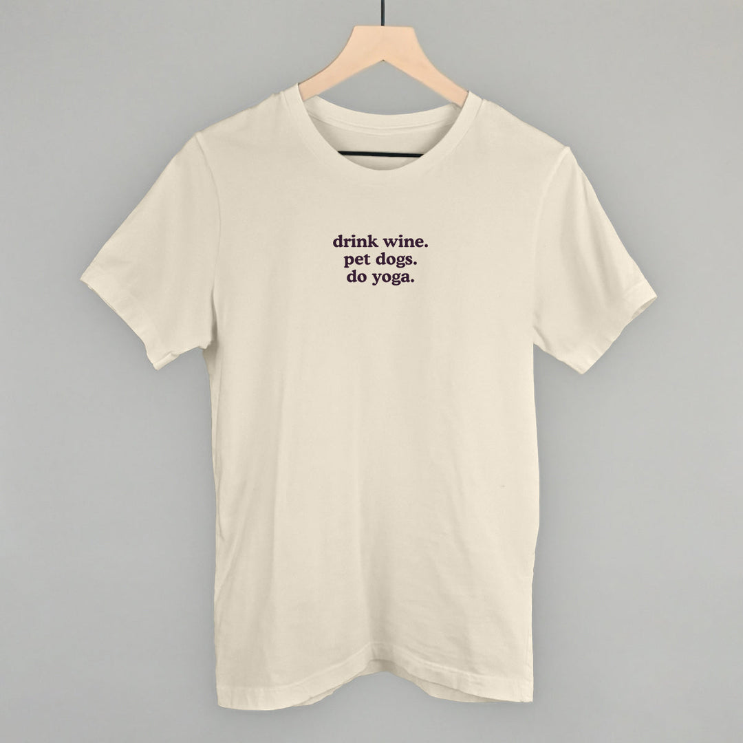 Drink Wine Pet Dogs Do Yoga