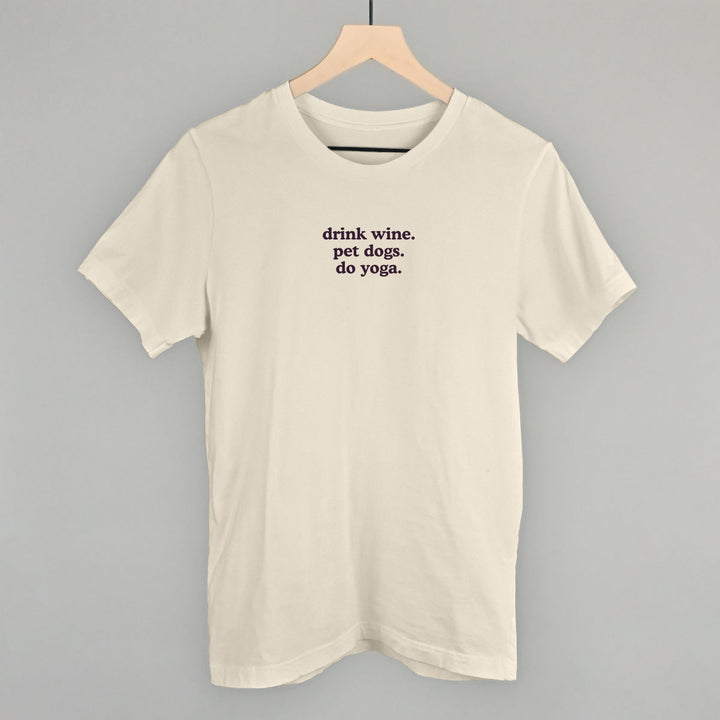 Drink Wine Pet Dogs Do Yoga