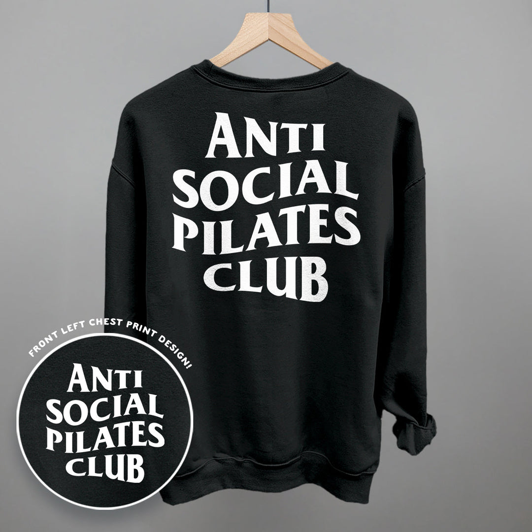 Anti Social Pilates Club (White) (Back Print)