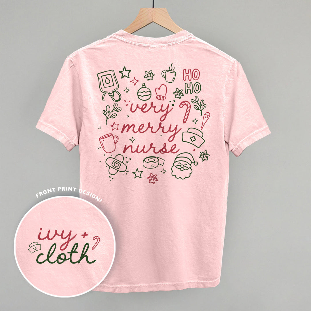 Very Merry Nurse Doodles (Back Print)