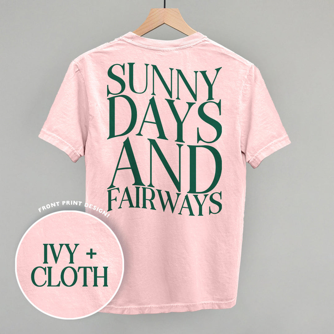 Sunny Days And Fairways (Back Print)