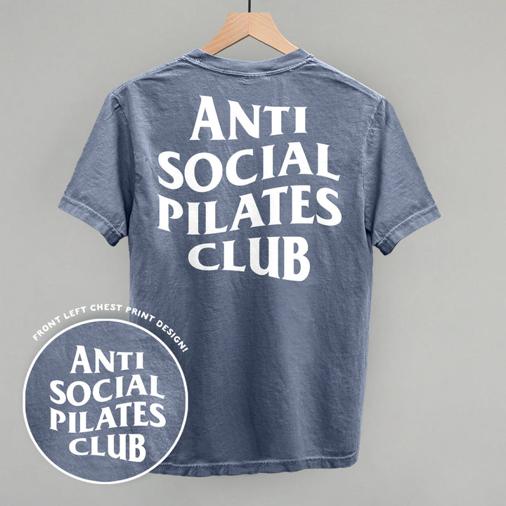 Anti Social Pilates Club (White) (Back Print)