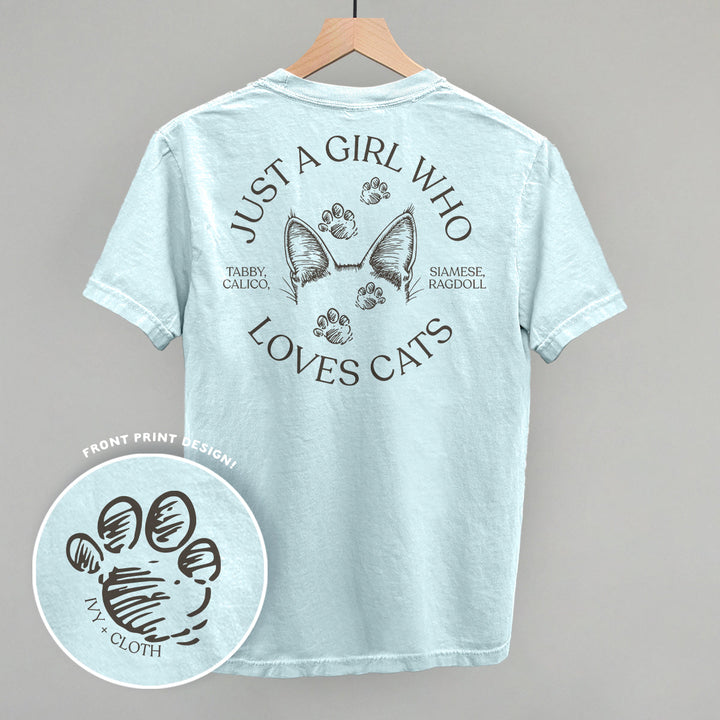 Just A Girl Who Loves Cats (Back Print)