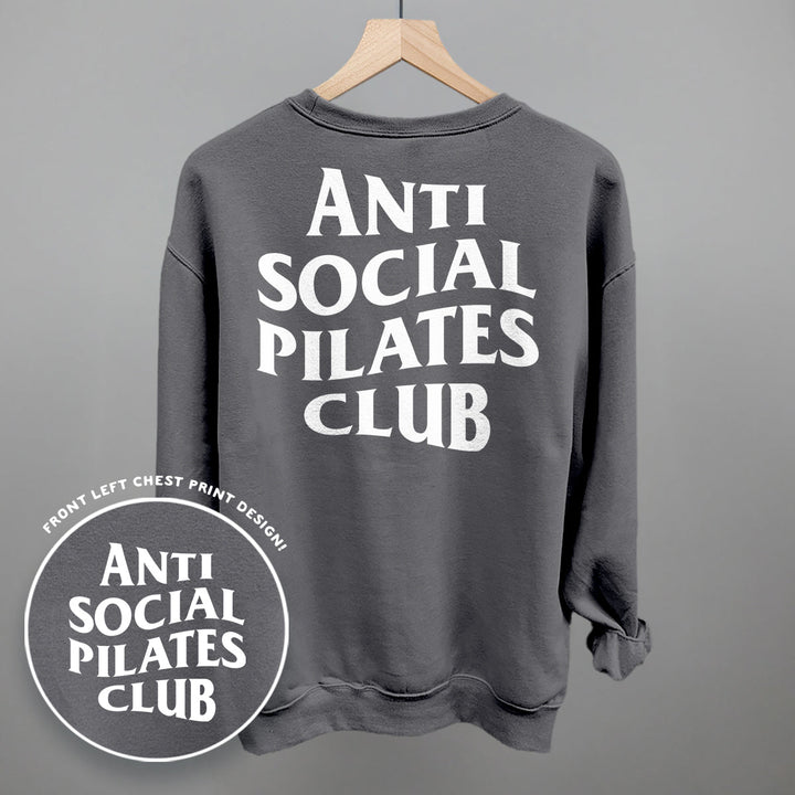 Anti Social Pilates Club (White) (Back Print)