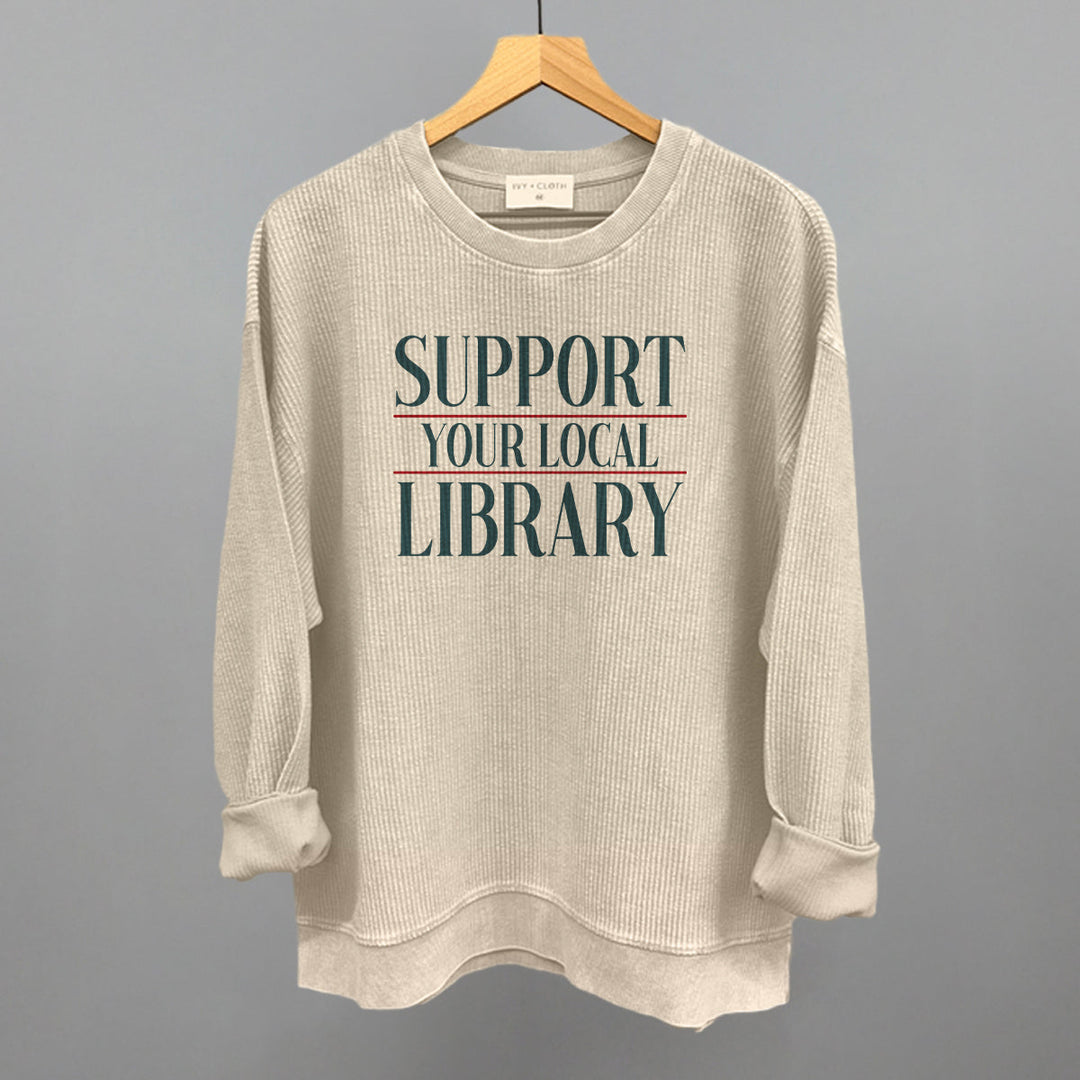 Support Your Local Library Serif