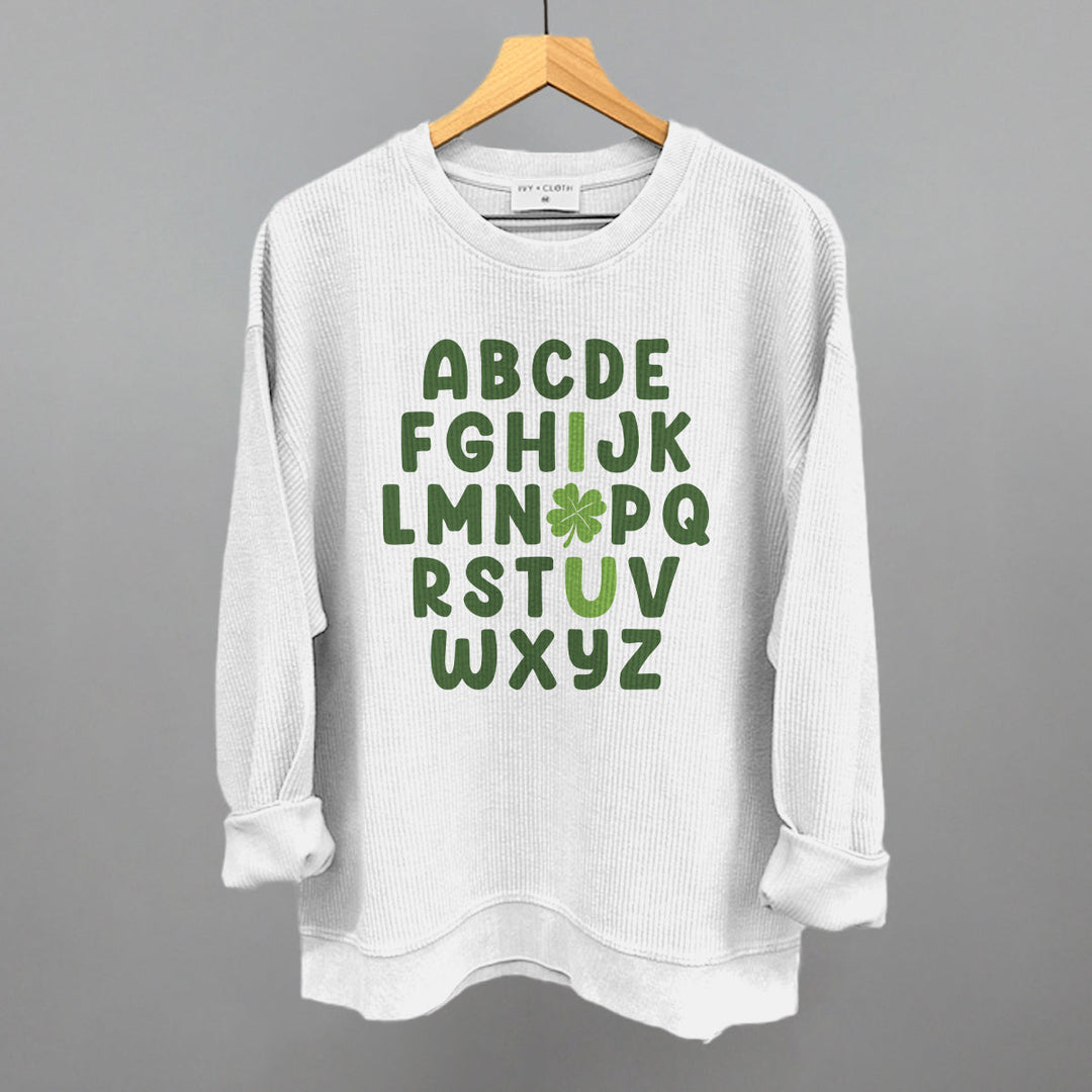 I Love You Clover Alphabet