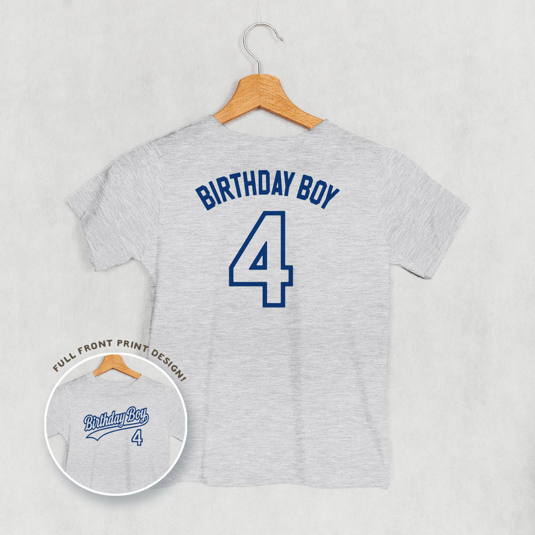 Birthday Boy Varsity #4 (Kids Back Print)