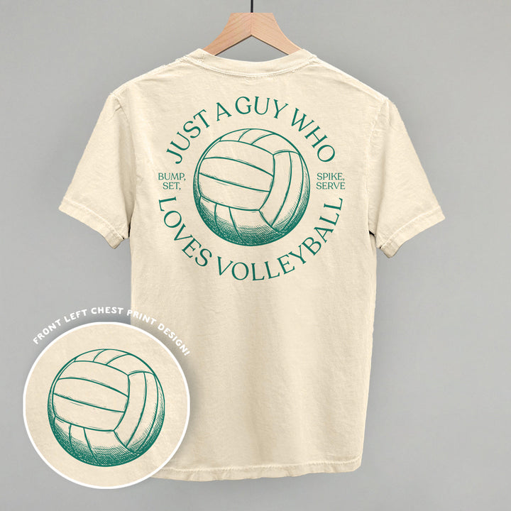 Just A Guy Who Loves Volleyball (Back Print)