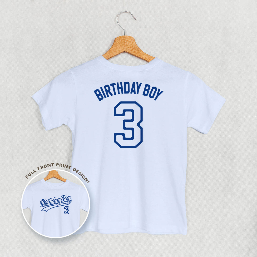 Birthday Boy Varsity #3 (Kids Back Print)