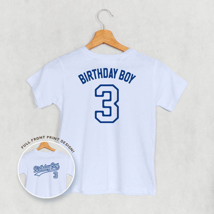 Birthday Boy Varsity #3 (Kids Back Print)