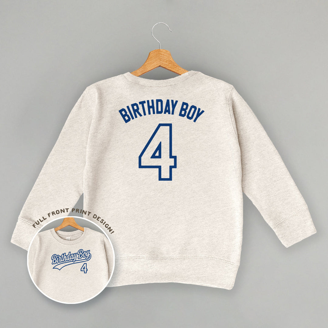 Birthday Boy Varsity #4 (Kids Back Print)