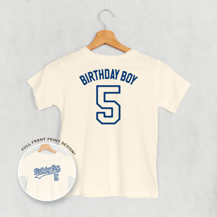 Birthday Boy Varsity #5 (Kids Back Print)