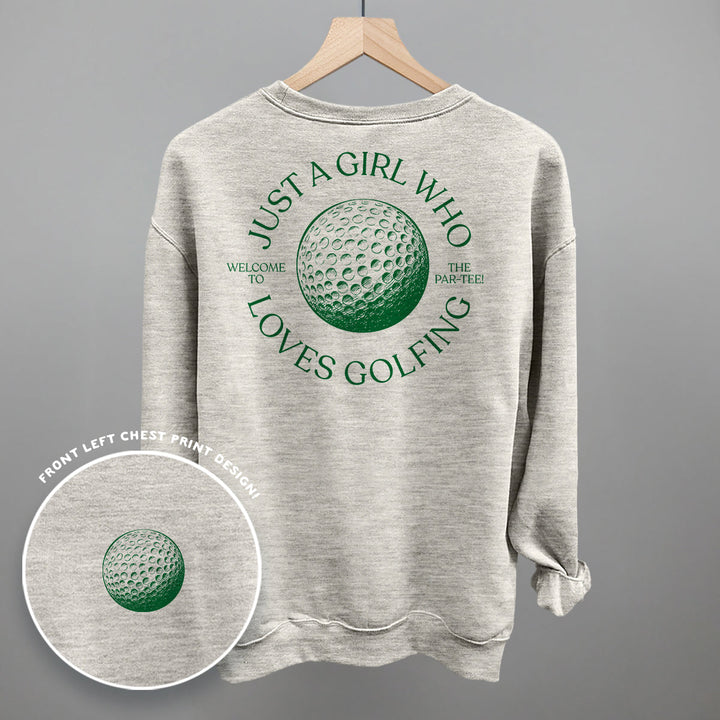 Just A Girl Who Loves Golfing (Back Print)