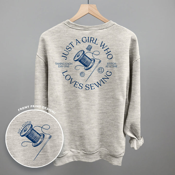 Just A Girl Who Loves Sewing (Back Print)