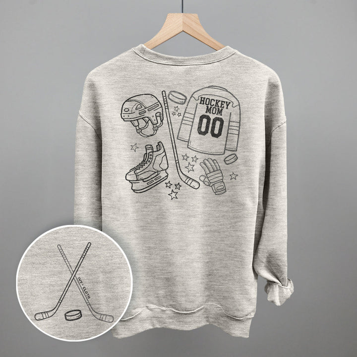 Hockey Mom Doodle (Back Print)