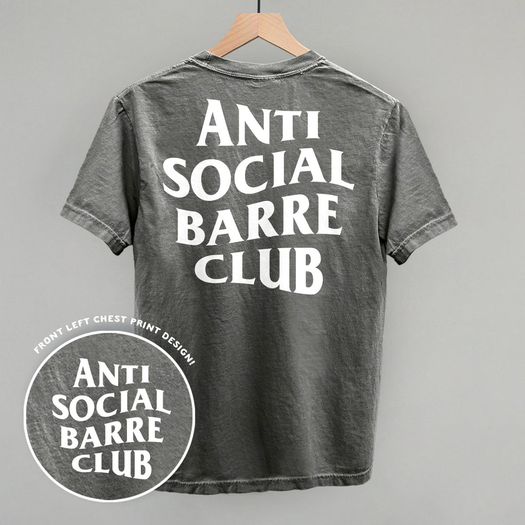 Anti Social Barre Club (White) (Back Print)