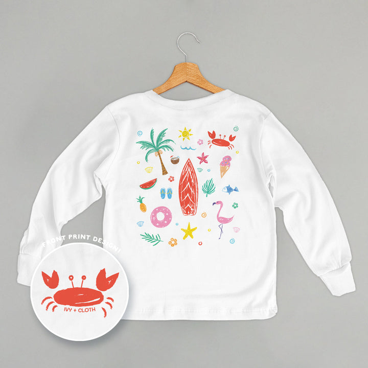 Beach Doodles (Kids Back Print)
