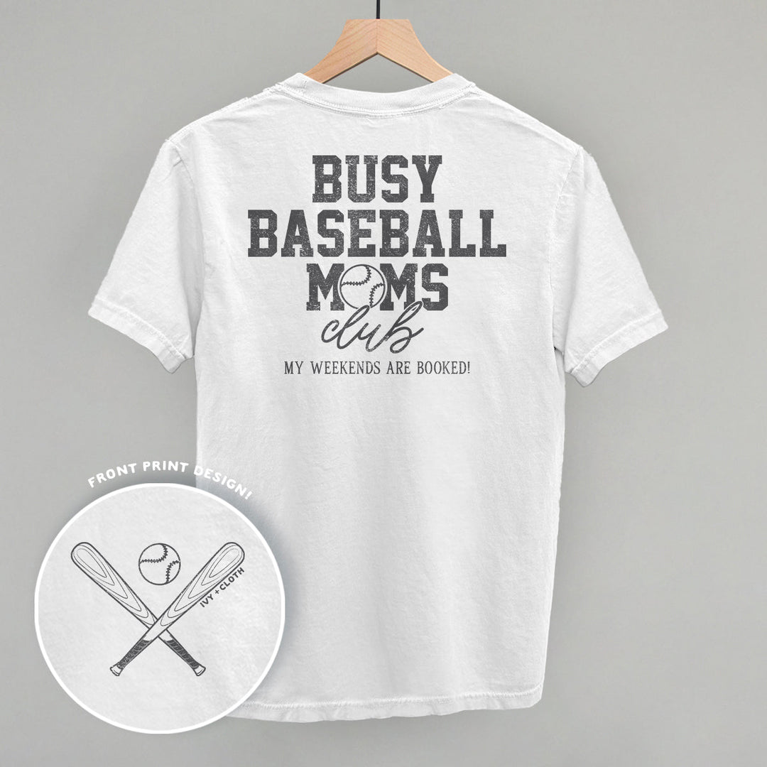 Busy Baseball Moms Club (Back Print)