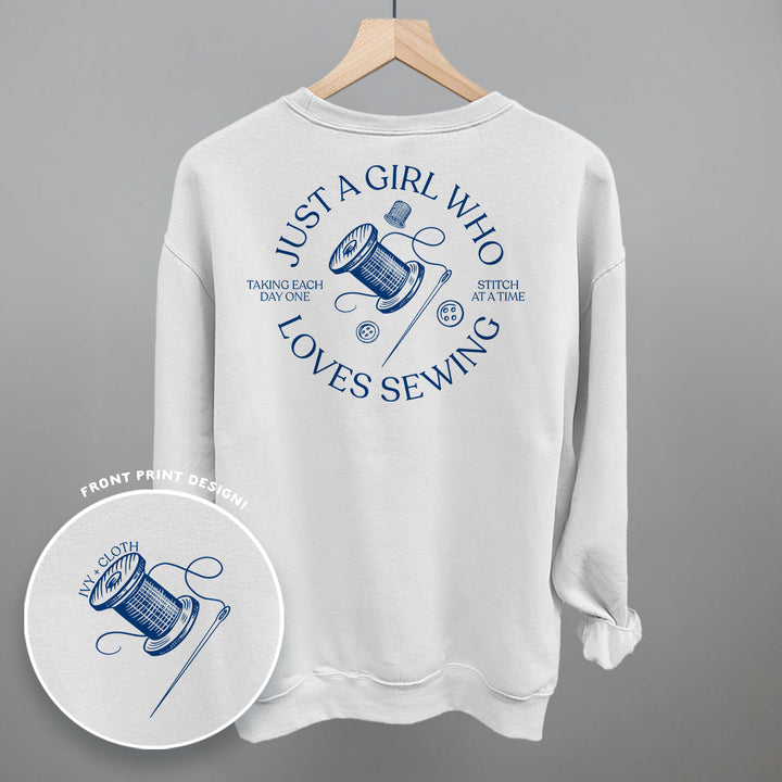 Just A Girl Who Loves Sewing (Back Print)