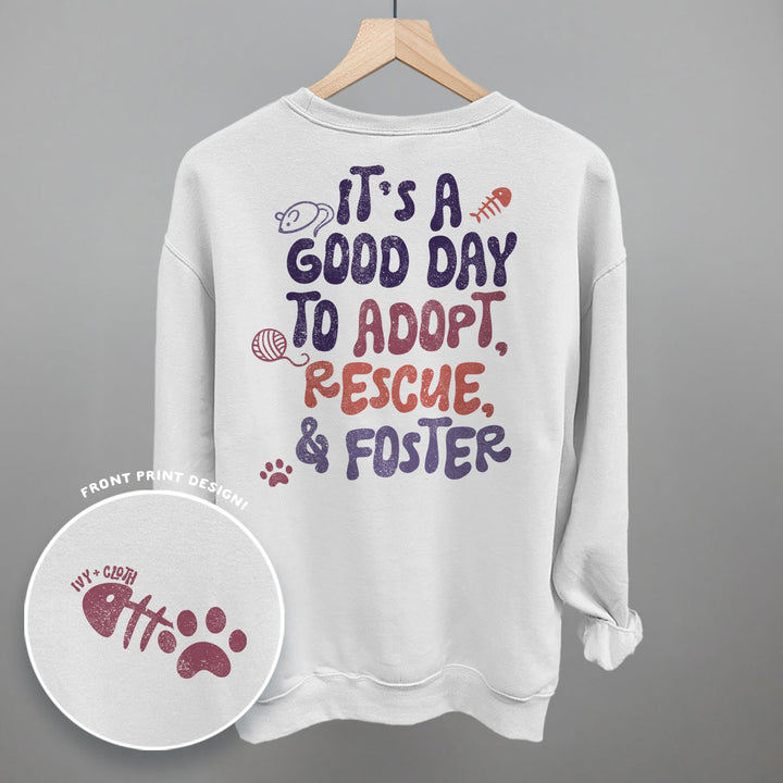Adopt, Rescue, & Foster Cat (Back Print)