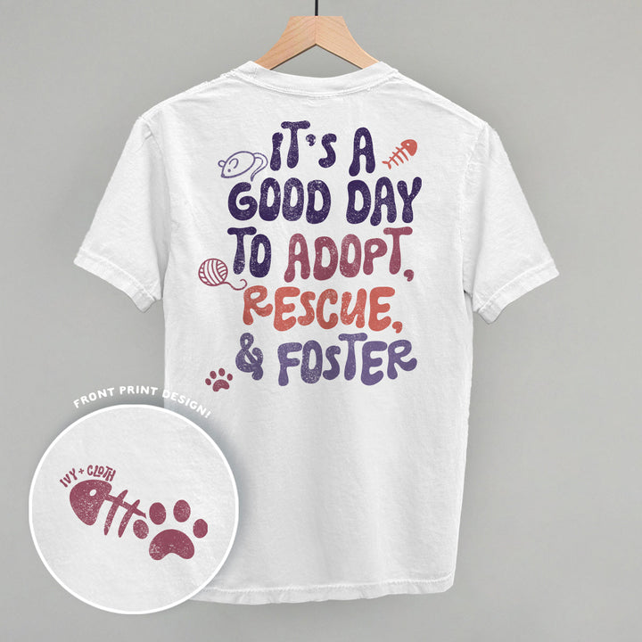 Adopt, Rescue, & Foster Cat (Back Print)