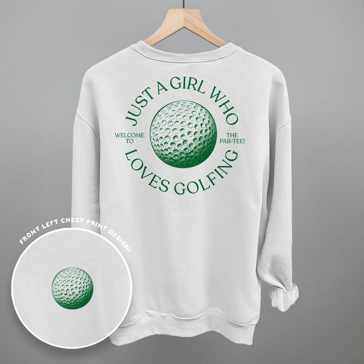 Just A Girl Who Loves Golfing (Back Print)