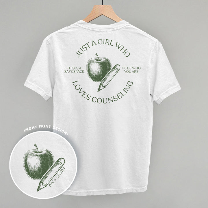 Just A Girl Who Loves Counseling (Back Print)
