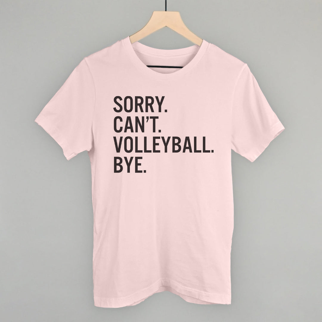 Sorry Can't Volleyball Bye