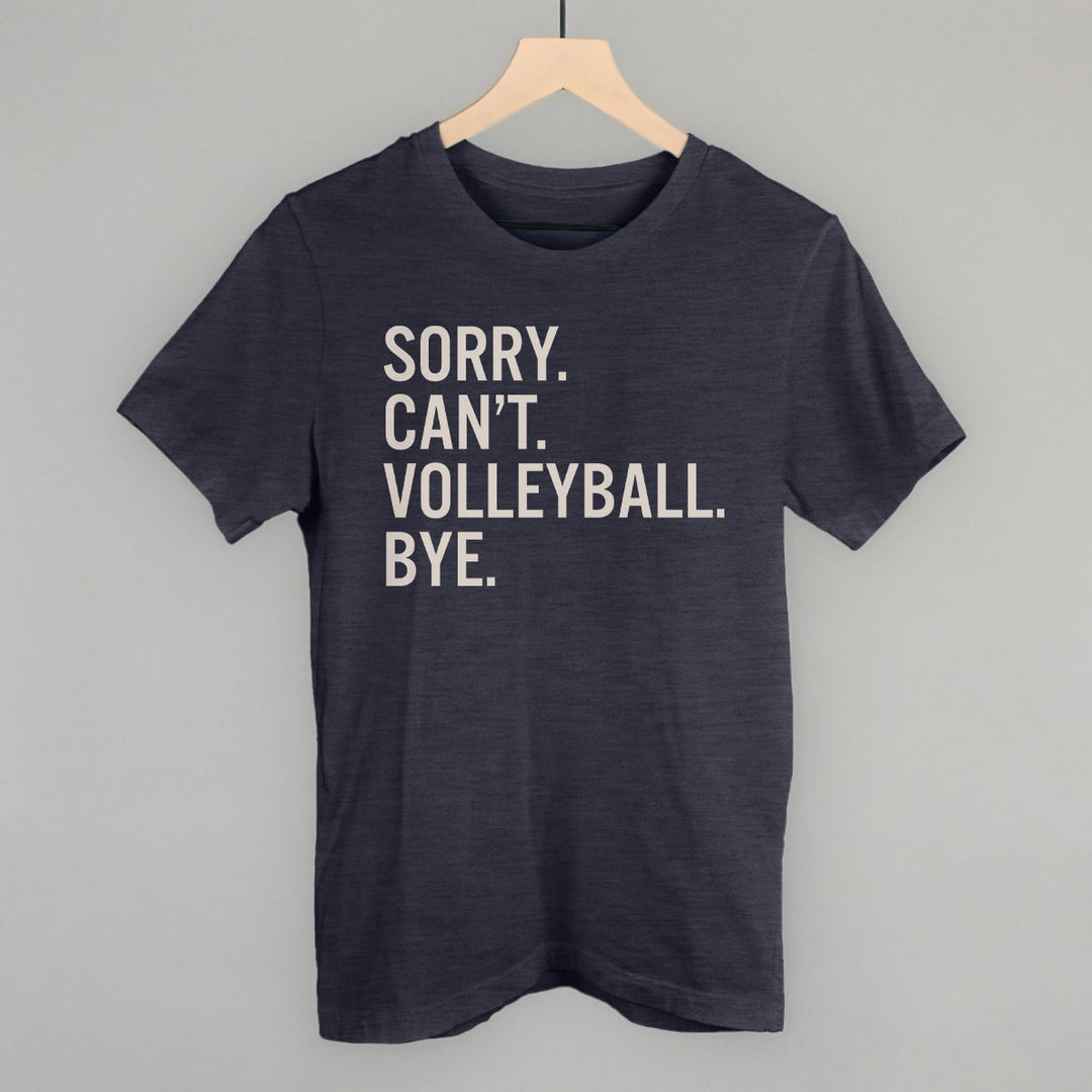 Sorry Can't Volleyball Bye