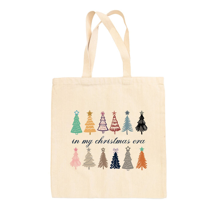In My Christmas Era Christmas Tree Doodles Tote Bag