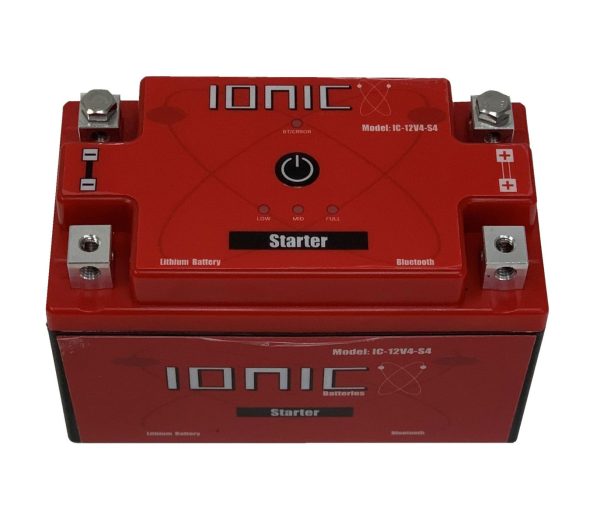 Ionic Lithium 12V S4 | 500 CA | LiFePO4 Starter Battery + Bluetooth
