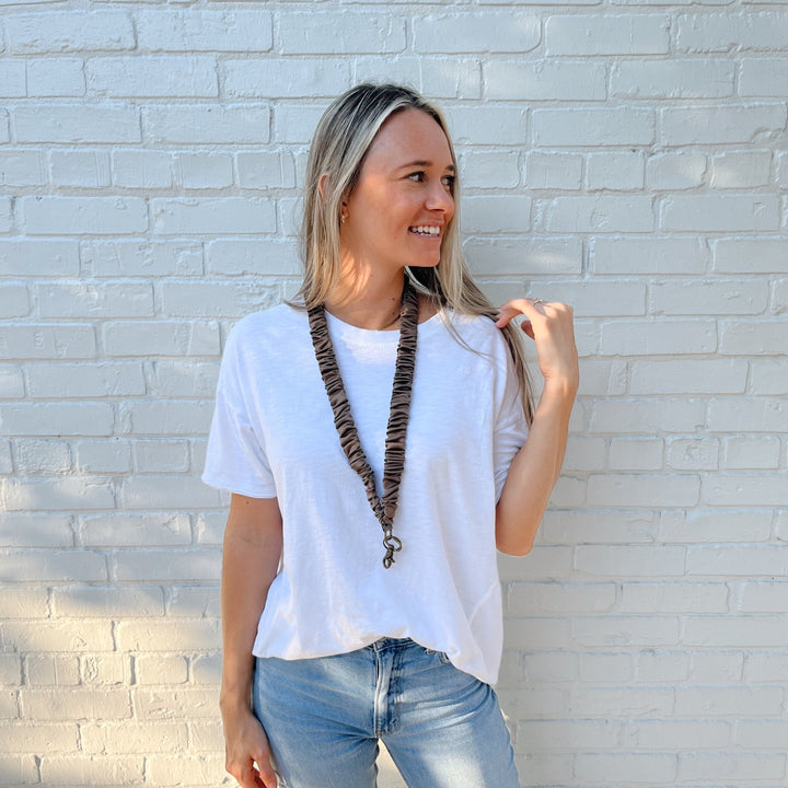 Dark Brown Lanyard