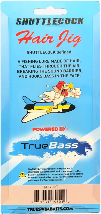 True Bass Shuttlecock Hair Jig